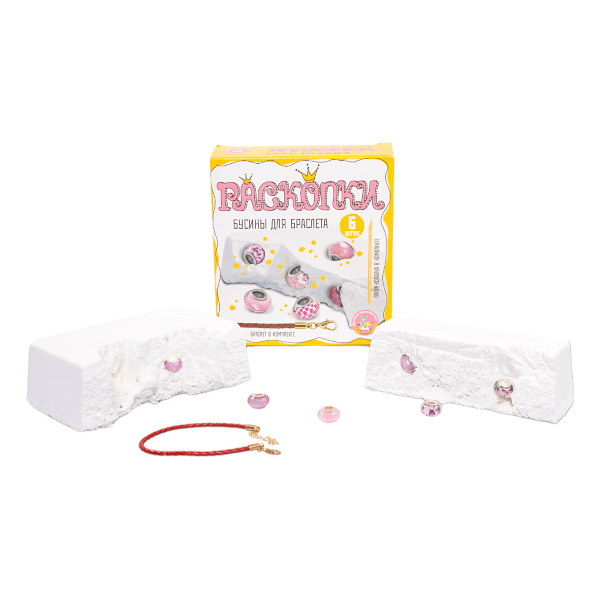 Набор для творчества Десятое королевство "Раскопки. Бусины для браслета" 6шт 05164