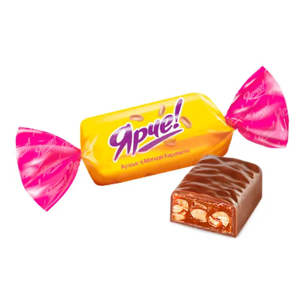 Конфеты "Ярче" с арахисом 500гр НК556 КДВ