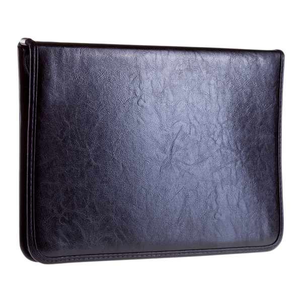 Папка из к/з OfficeSpace "Verona" А4 черная, на молнии по периметру ПА_КЗ_668