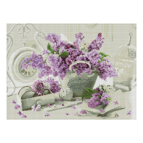 Алмазная мозаика Три Совы 50*70см "Сирень" АМ5070_47576