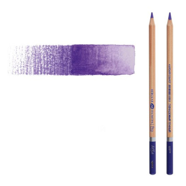 Карандаш акварельный Невская палитра "Белые ночи" №627 (лавандовый темный) круглый, дерево 158-627