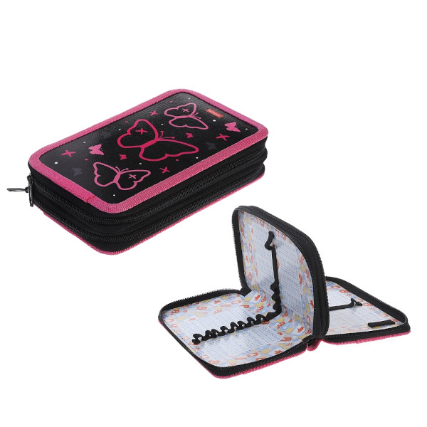 Пенал Hatber "Всё очень лень" 2отд., с табл.умножения 19*11см, на молнии NPn_47110