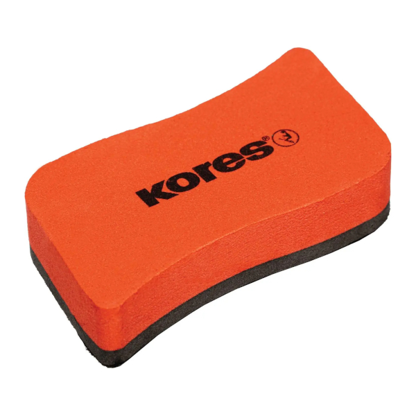 Губка для маркерной доски 110*55*20мм Kores магнитная, красная 495453