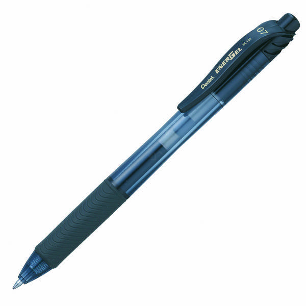Ручка гелевая автомат. 0,7мм, черный, грип, черн. корп. "Energel-Х" BL107-AX Pentel