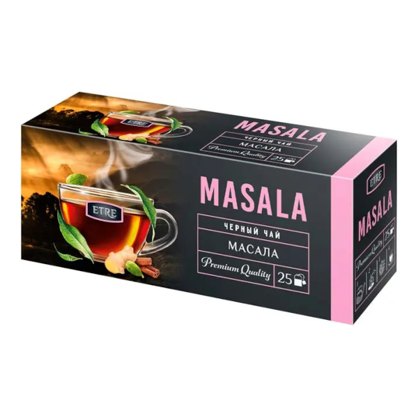 Чай чёрный "ETRE. Масала" 2гр*25шт ОТВ951