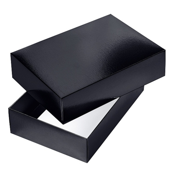 Коробка подарочная складная "Metallic" черная 25*18*6,5см Ккс_03401 Hatber