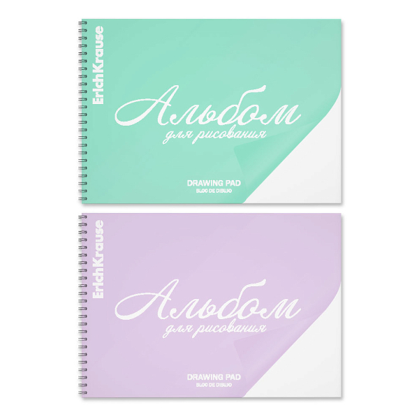 Альбом для рис 30л А4 "Мечта" 120г/м2, пласт. обл., гребень, асорти 64902 Erich Krause