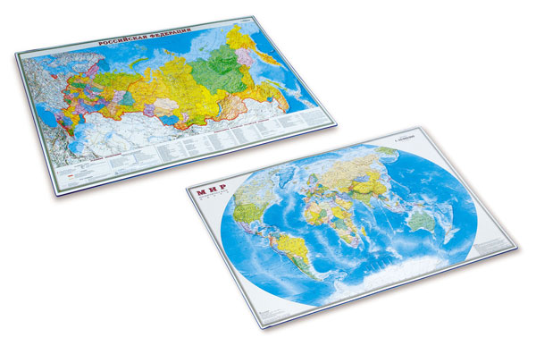 Накладка на стол 38*59см "Карта мира"