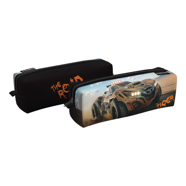 Пенал-тубус квадро 1 отд., 21*7*7см "Road Beast" без напол. полиэстер 62868 Erich Krause