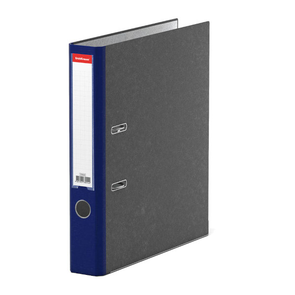 Файл А4, 50мм, разборный, картон, карман, кант, мраморный синий "Original" 33014 Erich Krause