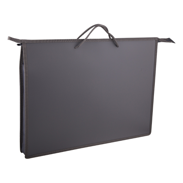 Папка А3 (480*345*45мм)  для чертежей и рисунков, серая, с ручками, пластик ПР3_3414 ArtSpace