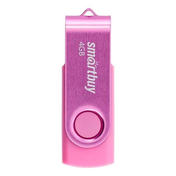 Память Flash Drive 4Gb USB 2.0. SmartBuy Twist розовый
