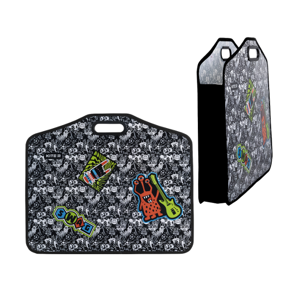 Портфель Kite "Swag" 1 отд., А3, на липучках, черный K21-208-02