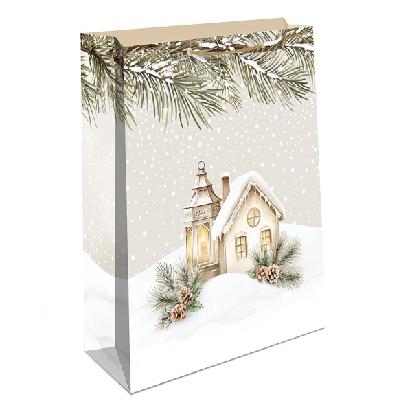 Пакет бумажный 14,5*11,5*6,5см "Снегопад" 0191.601 Арт Дизайн