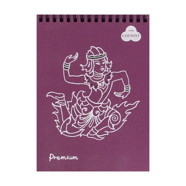 Скетчбук для пастели А4 30л, фиолет., 160г/м2, гребень "Premium. Blackberry (ежевичный)" БPr4/Вb