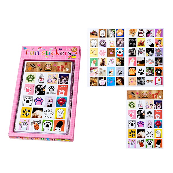 Наклейки декоративные "Ушастик" 10,3*23,8см, ассорти  M-20631 MAZARI ТМ