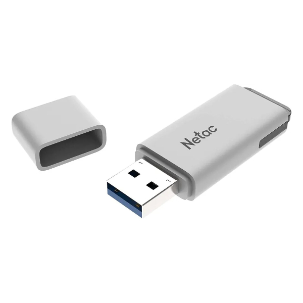 Память Flash Drive 128GB USB 2.0 Netac U185 белый NT03U185N-128G-20WH
