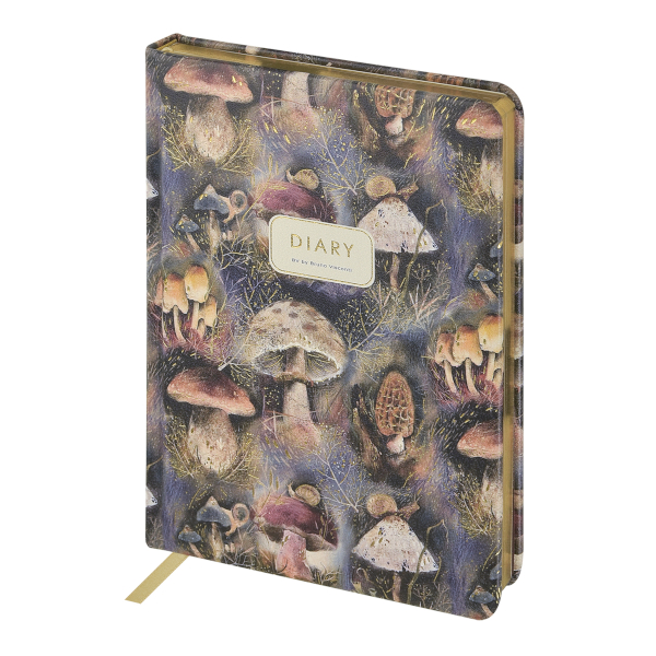 Ежедневник А5 не дат Bruno Visconti "Fauna. Mushroom miracle" тв.обл., иск. кожа 3-744/13