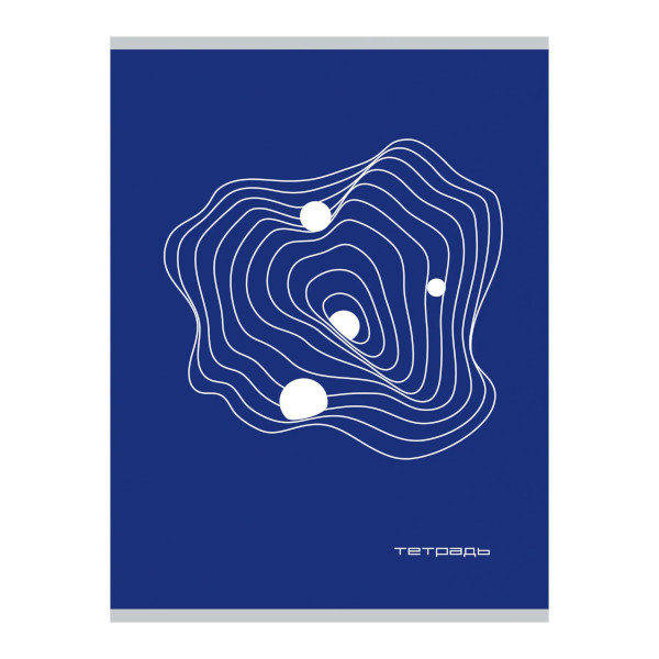 Тетрадь 96л А4 клетка "Пространство" картон, рисунок ТЛ4965161 Listoff