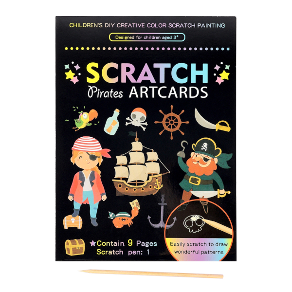 Набор для творчества "Скретчинг. Пираты" гравюра А5, 9л, пакет 10934007