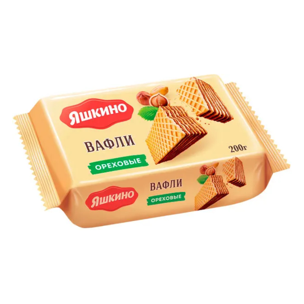 Вафли "Яшкино. Ореховые" 200гр ЯВ163 КДВ