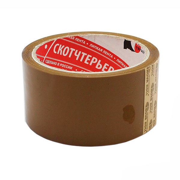 Клейкая лента (скотч) 48мм*120м, 45мкм, коричневая 0120-2450/0120-245X Нова Ролл
