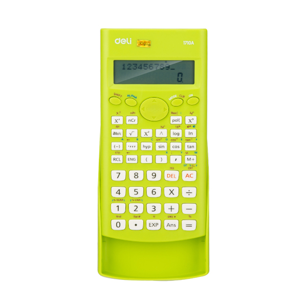 Калькулятор Deli E1710A/GRN (зеленый) инженерный 10р+2р (240 функций)