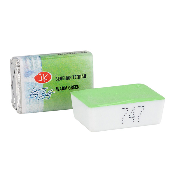 Акварель худож. Невская Палитра "Белые ночи" кювет 2,5 мл зеленая теплая 1911747