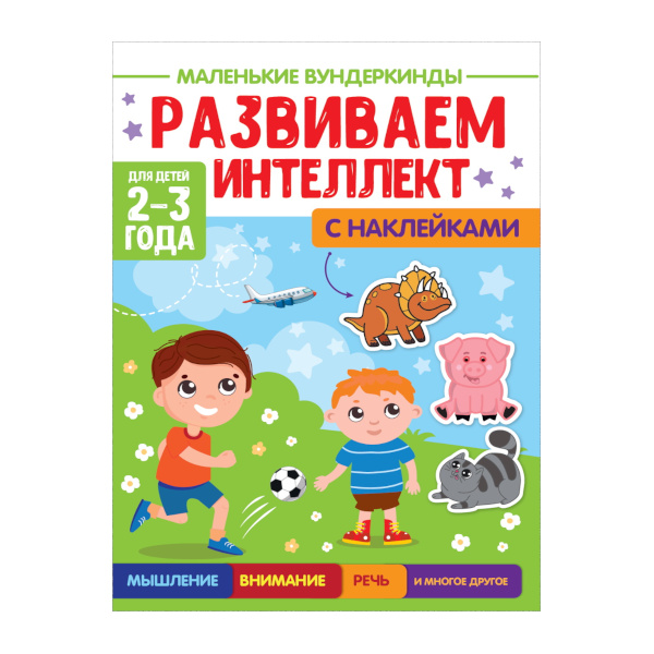 Книжка "Маленькие вундеркинды. Развиваем интеллект 2-3года" 195*276мм, 18л ПП-00199894 ПрофПресс