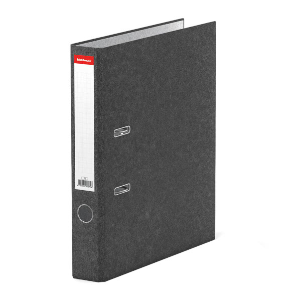 Папка-регистратор А4, 50мм, разбор., картон, мраморный серый "Basic" 72 Erich Krause