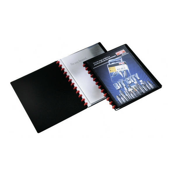 Папка 20 файлов А4, кольца, 10мм, черная "Easy Plus" 242701 Durable