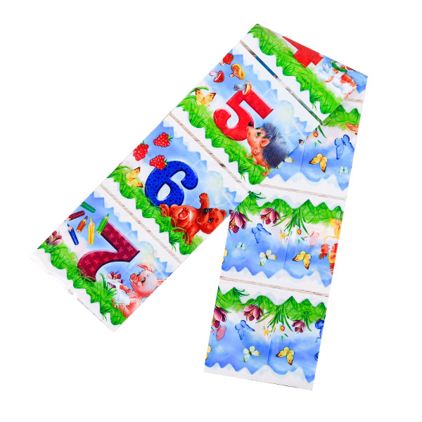 Термонаклейки для яиц "Цифры" 7,3*43,2см, на 7 яиц 3786459