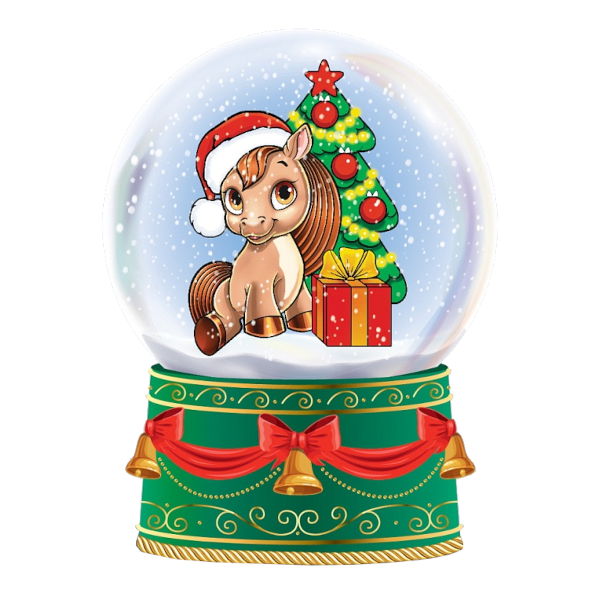 Шар стеклянный "Лошадка под ёлочкой" d-6,5см НУ-2527 Миленд