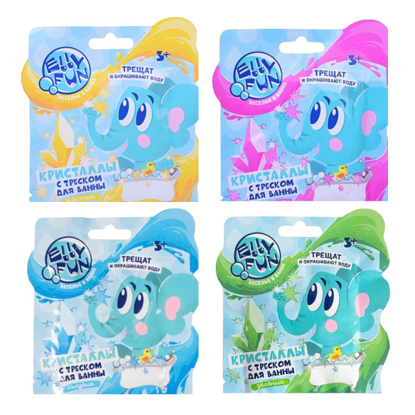 Набор для творчества Ellyfun "Кристаллы с треском" ассорти EF045