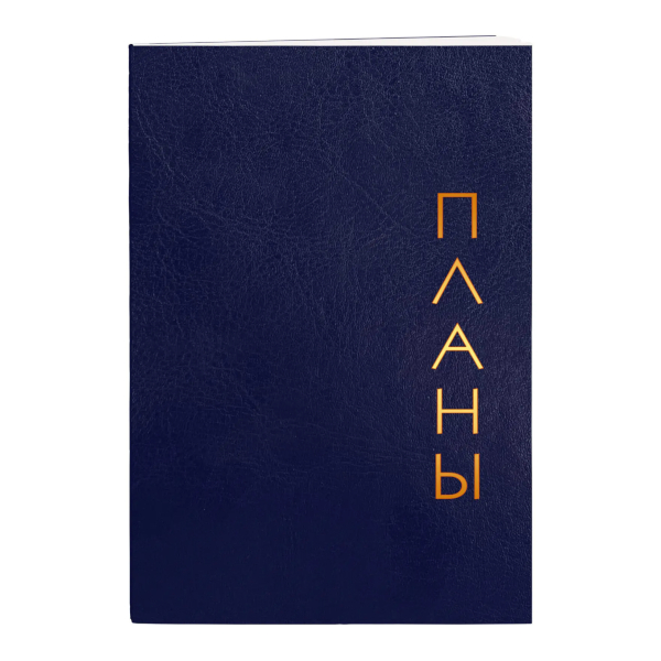 Записная книга А6+ 80л "Proxima. Синий" клетка, сшивка, интегр.обл., иск.кожа КЗРКФ6804269 Listoff