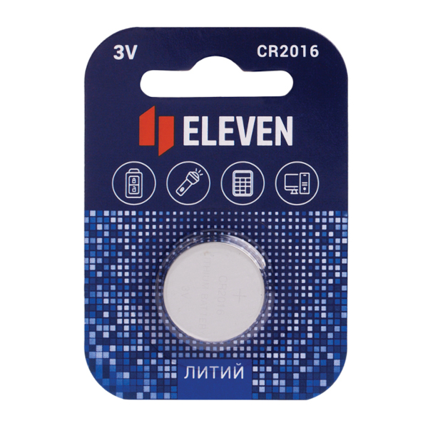 Батарейка Eleven CR2016, литиевая, BC1 301758