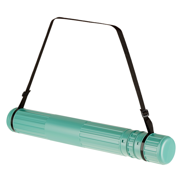 Тубус Стамм ПТ-31857 телескопический, на ремне, хвойно-зеленый, D90мм