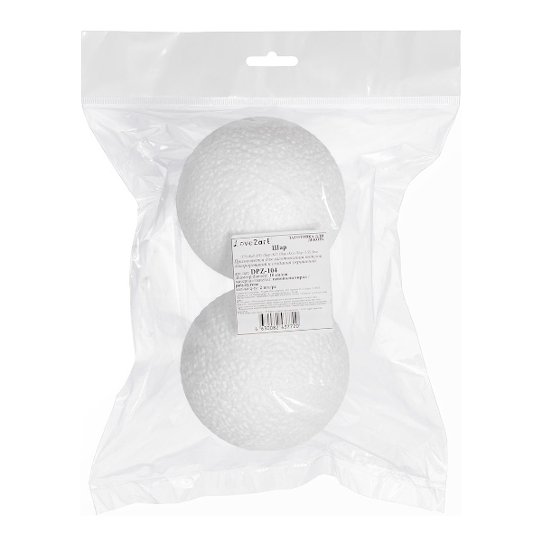 Заготовка для декора пенопласт "Шар" 10см (2шт) DPZ-104 Love2art