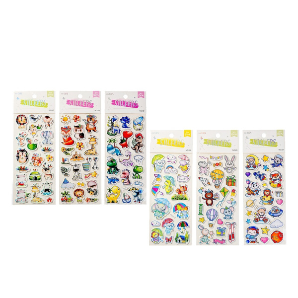 Наклейка декоративные EVA "Детский микс" 30*11см, ассорти  M-8563 MAZARI ТМ