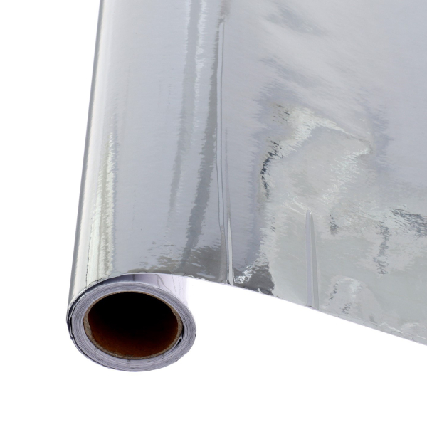 Пленка самоклеящаяся 45*100см deVENTE "Металлизированная" серебро, 30мкм 8117123