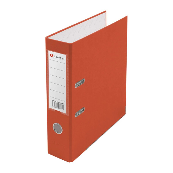 Файл А4, 80мм, картон/пленка, карман, кант, оранжевый AF0600-OR/AF0600-OR1 Lamark