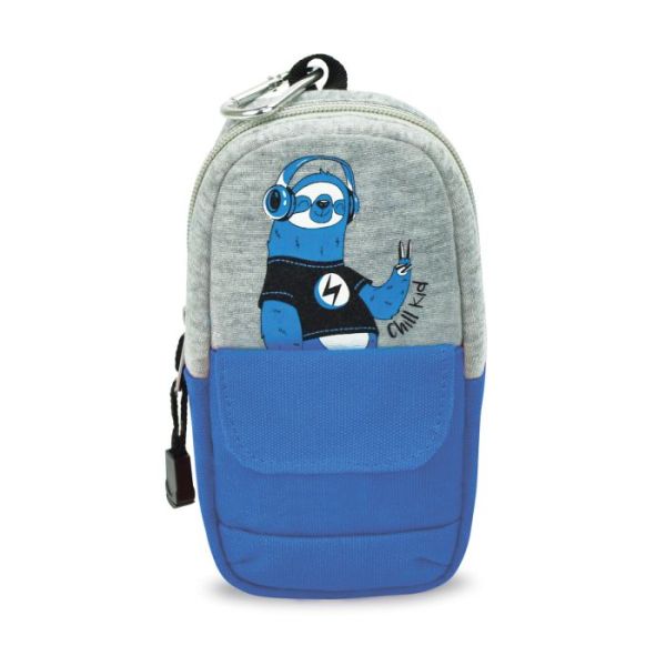 Пенал-косметичка 1 отд., 17,5*9,5*5см "Ленивец" без напол., текстиль, 1 карман 51130/24 Феникс+