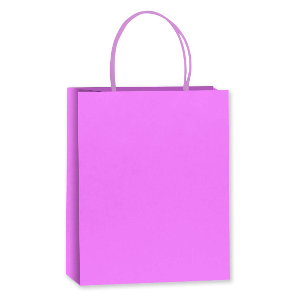 Пакет бумажный 33*26*12см "Ярко-сиреневый" крафт 503962 Дон Баллон