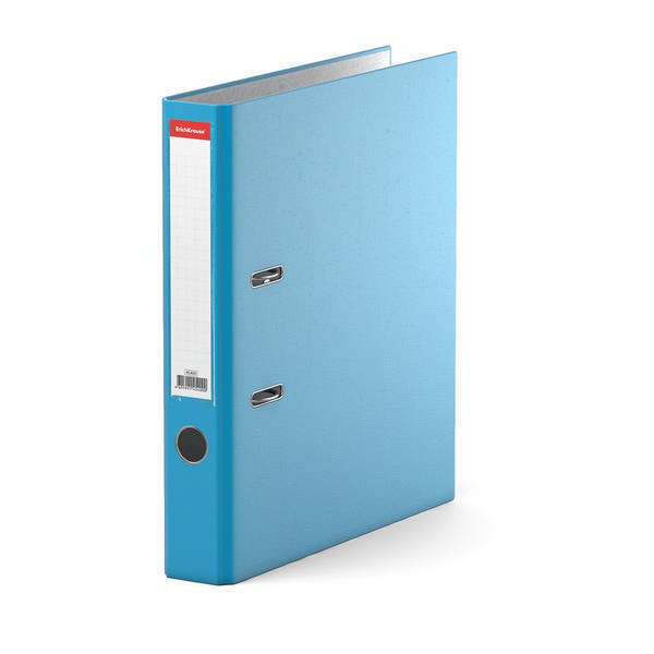 Файл А4, 50мм, разборный, картон/лам.бум., карман, голубой "Neon" 45400 Erich Krause