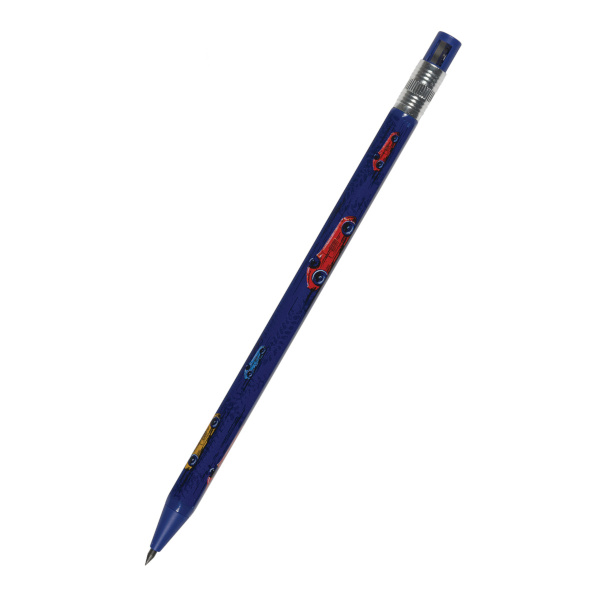 Карандаш цанговый 2мм HB, пластик. корп., рисунок, точилка "Машина красная" 21-0041/25