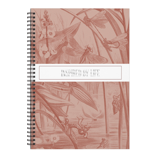 Тетрадь 120л А5 клетка/гребень "Floreale. Coral" тв.обл., рисунок ТСМФ51205616 Listoff