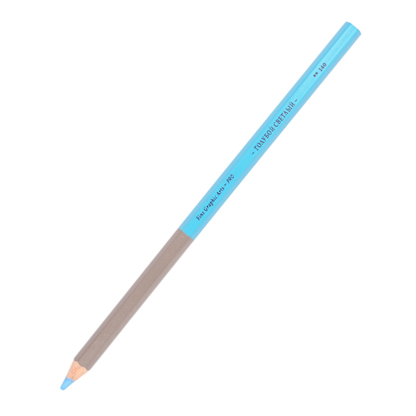 Карандаш дерево, 6-гран., голубой светлый 140 "GrafArt PRO" 194140 Малевичъ (1шт)