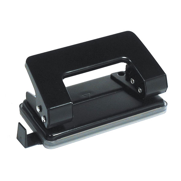 Дырокол 10л Lamark "Mettallic" с линейкой, красный 148