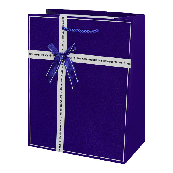 Пакет бумажный 23*18*10см "Пожелания. Синий" ППК-2205 Dream cards