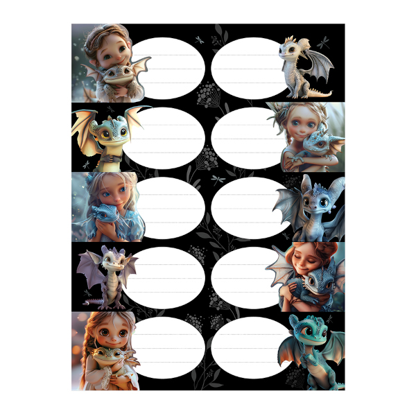 Наклейки для тетрадей "Magic Pet" 40*74мм, 30шт 63464 Erich Krause